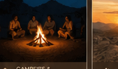 Campfire and Rajasthani folk music evening